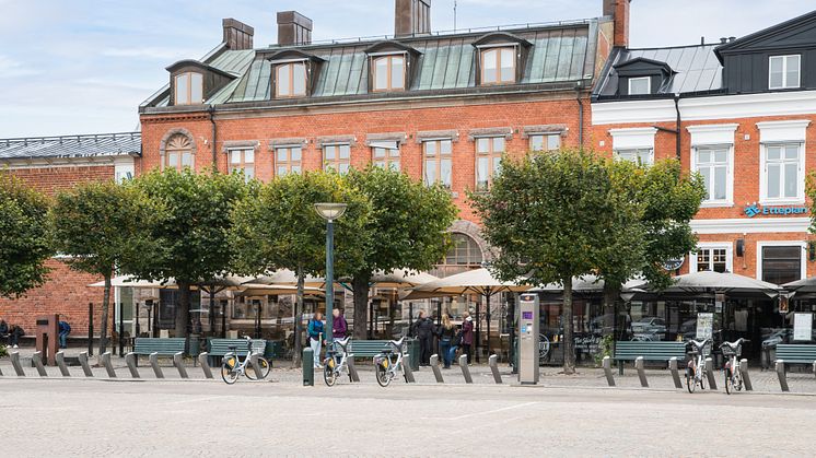 Bild: Mårtenstorget i Lund, Novier