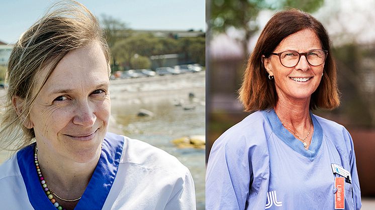 Susanna Althini, specialist i allmänmedicin och ledamot i SLS nämnd och Catharina Ihre Lundgren, ordförande i Svenska Läkaresällskapet.