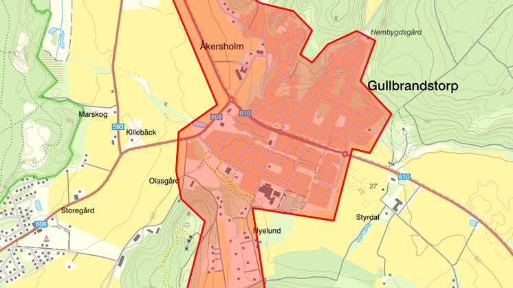 Kokningsrekommendation inom berört område i Gullbrandstorp