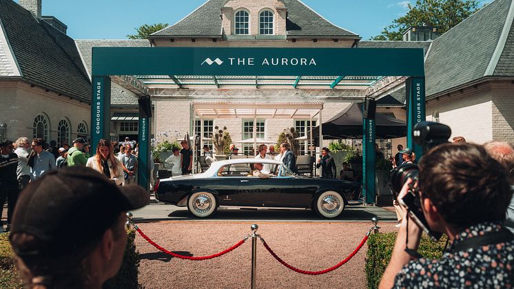 Premiären för the Aurora 2024 på Norrvikens trädgårdar.
