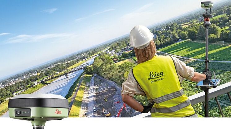 Leica Geosystems lancerer GS05 - en ny smart GNSS-antenne, letvægt og med hældningskompensation