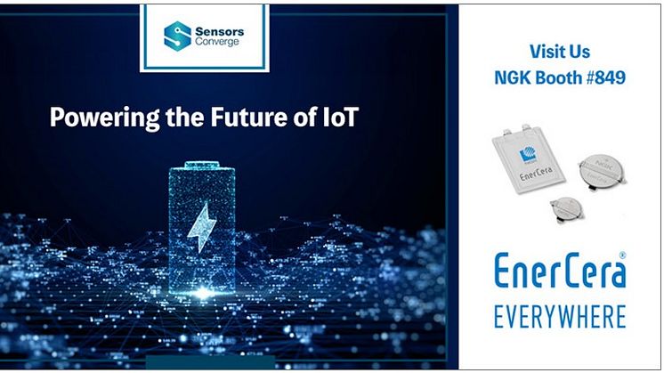 NGK will exhibit for the first time at Sensors Converge 2024, including application examples of EnerCera, NGK’s lithium-ion rechargeable batteries for IoT sensors