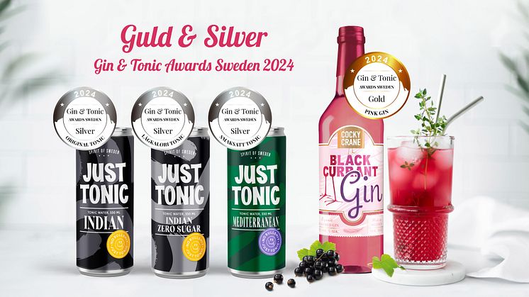 Storslam för Spirit of Sweden och Cocky Crane i Gin & Tonic Awards 2024