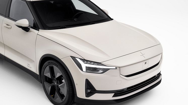 Den nye Dune-farve til Polestar 2 modelår 2026.