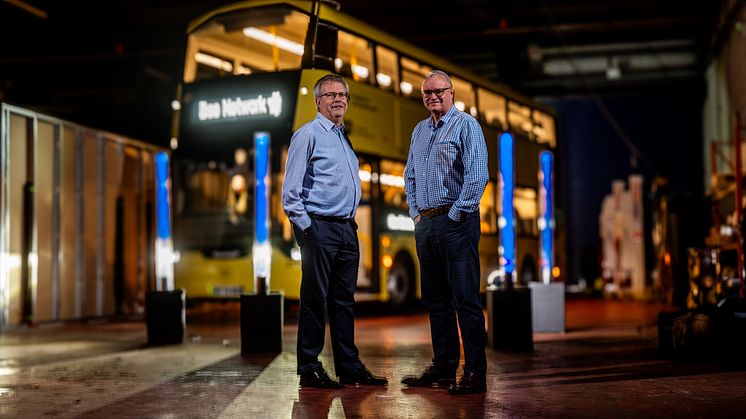 Stephen Rhodes, Director of Bus at Transport for Greater Manchester and Nigel Featham, Managing Director, Go North West.