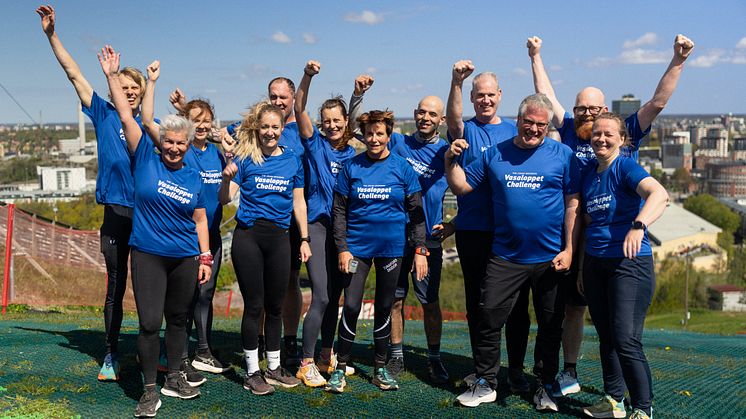 Fr v: Vasalopppscoachen Erik Wickström, Lotta Edin-Johansson, Eva Billtén, Stefan Bergkvist, Veronica Ek, Sofia Sirvell, Karin Junker, Omid Massali, Thobias Dencker, Johan Eriksson, Ola Mattsson och Lisa Lidén. Saknas: Filip Amaya Morel, Mats Engblom