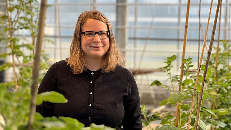 Annie Drottberger är verksamhetsledare för det nystartade SLU och Sparbanken Skånes centrum för hållbar primärproduktion. Foto: Johanna Grundström