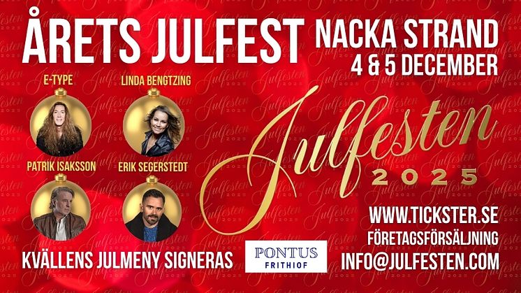  Julfesten 2025 – Årets stora företagsfest i Stockholm!