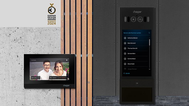 Das digitale Türkommunikationssystem Hager intercom