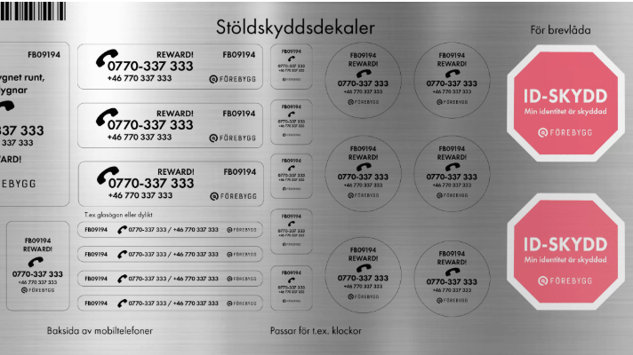 Stöldskyddsdekaler – En enkel lösning för att minska stölder och inbrott
