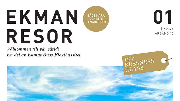 EkmanResor Ist Bussness Class resekatalog nr. 01 2024