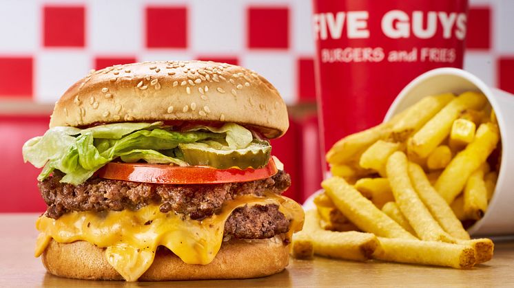 Five Guys väljer foodora – samarbete inleds i Sverige