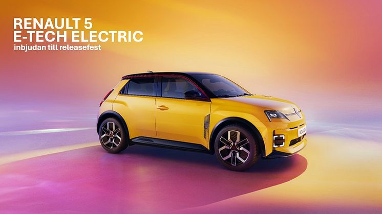 Renault 5 E-tech electric lanseras med egen releasefest