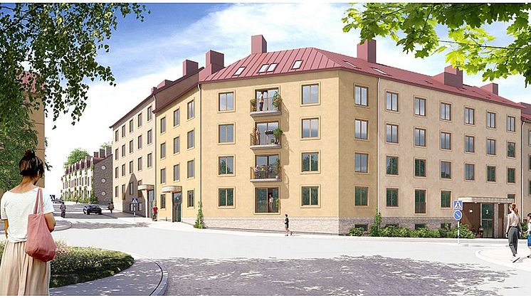 Illustration Blommensbergsvägen i Aspudden