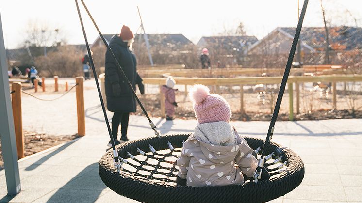 Sölvesborgs kommun satsar på rörelse och lek genom lekplatsprojekt. Foto: Sölvesborgs kommun