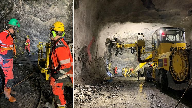 Veidekke borrar en tunnel för Stockholms framtida avloppsrening. Foto: Klara Midander/IVL
