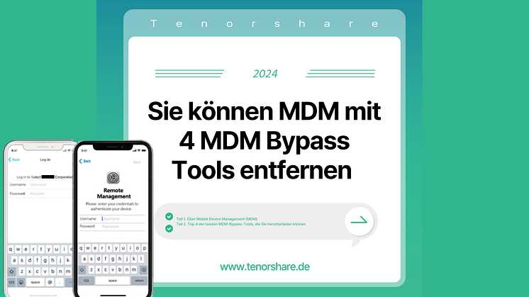 Sie können MDM mit 4 MDM-Bypass-Tools entfernen