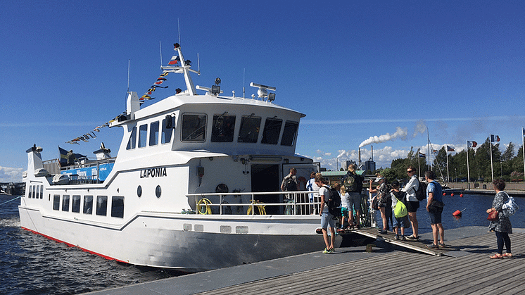 M/S Laponia trafikerade Piteå skärgård sommaren 2024, tack vare ett initiativ från ett företag.    Bild: Laponia Rederi