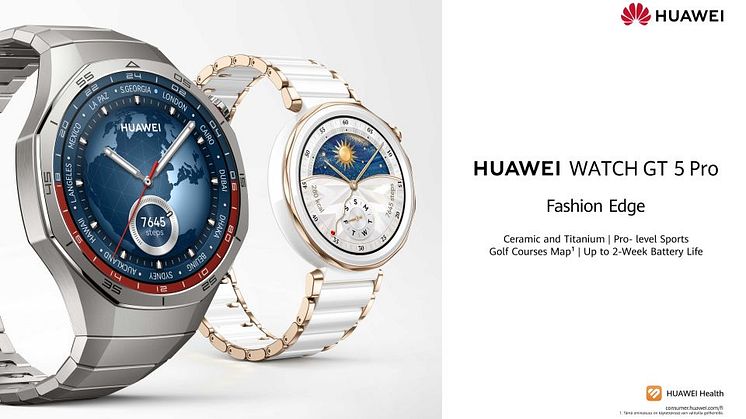 Huawei Watch GT 5 mullistaa terveys- ja kuntoseurannan ja nostaa tyylin uudelle tasolle 