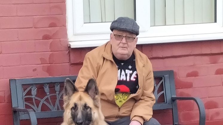 Pete and his beloved dog Belle