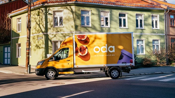 Oda har opplevd sin sterkeste sommer noensinne. I juli vokste matbutikken på nett med over 20 prosent. Foto: Oda Group Services