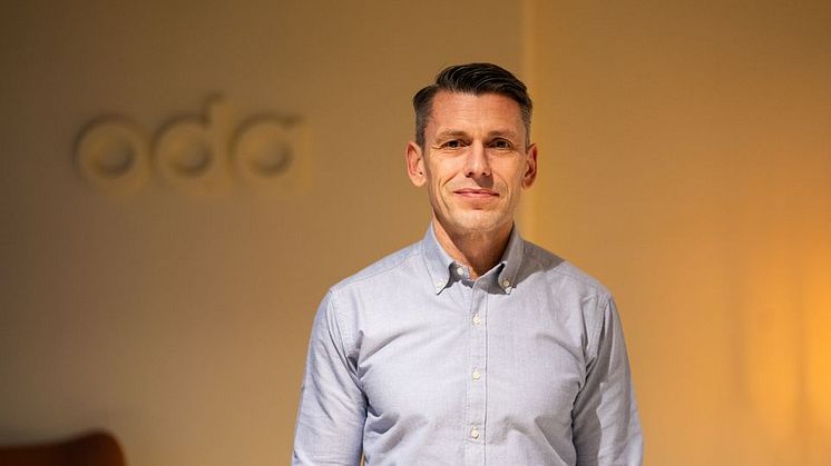 Andre Knüppel er ny CEO i Oda. Han kommer fra stillingen som COO i samme selskap og har jobbet i Oda og Mathem i åtte år.