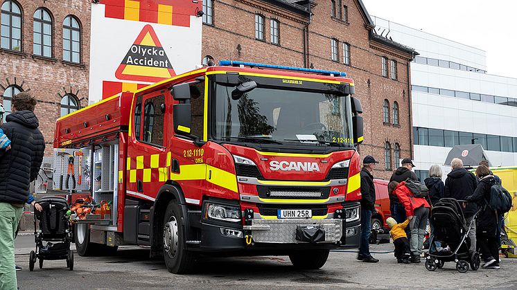 Umeåregionens brandförsvar är en av många aktörer som deltar under beredskapsdagen.