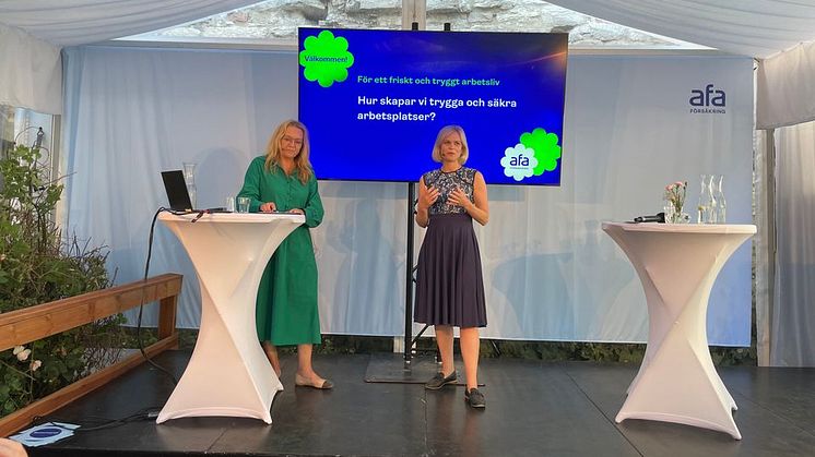 Jämställdhetsminister och biträdande arbetsmarknadsminister Paulina Brandberg talar den 26 juni i Almedalen om hur vi kan skapa trygga och säkra arbetsplatser, på S:t Hansgatan 21 i Visby kl. 10. Foto: Linda Harling
