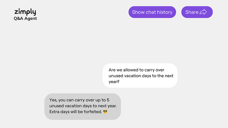 Zimply launches an AI - powered Q&A Agent for next level employee support.