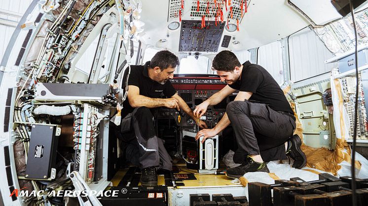 C check at AMAC Aerospace Switzerland 