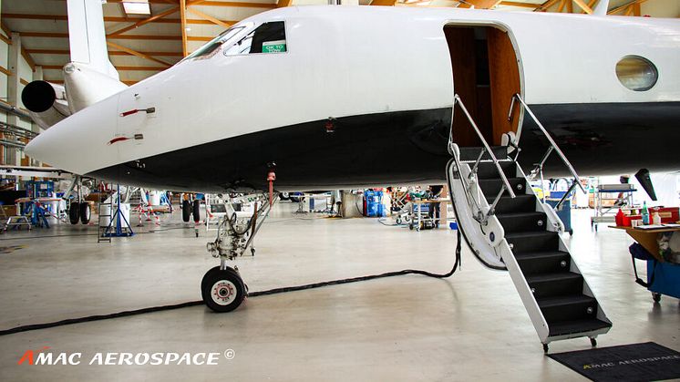 Gulfstream GV at AMAC Aerospace Switzerland
