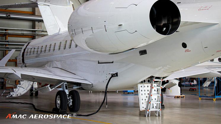 Bombardier Global 6000 at AMAC Aerospace Switzerland