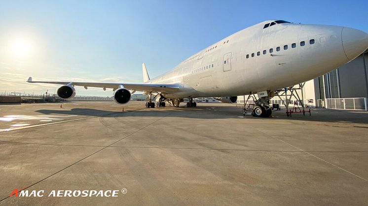 Boeing B747-400 at AMAC Aerospace Switzerland