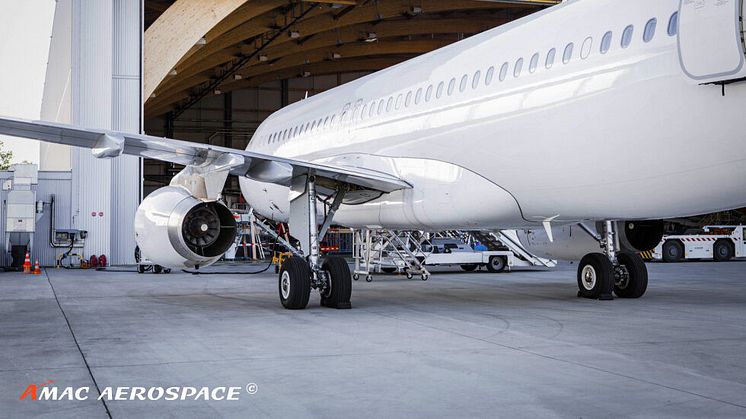 Airbus A320 at AMAC Aerospace Switzerland 