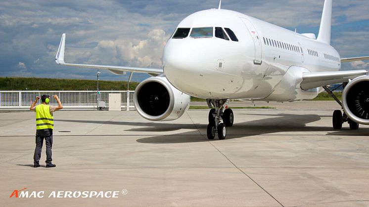 Airbus A320 at AMAC Aerospace Switzerland