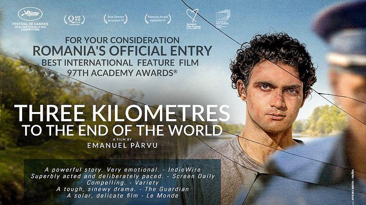Three Kilometers to the End of the World, i regi av Emanuel Pârvu (Svensk premiär/ International Competition) 