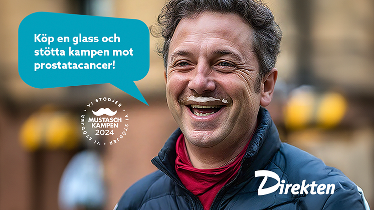 Direkten säljer glass i november i kampen mot prostatacancer.