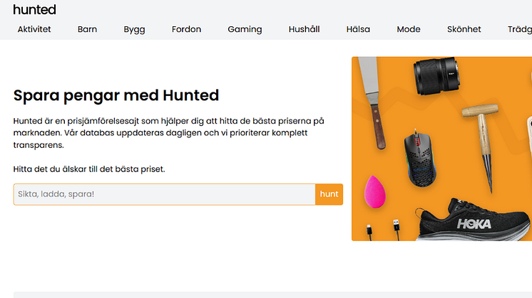 Prisjämförelsetjänsten Hunted lanseras.png