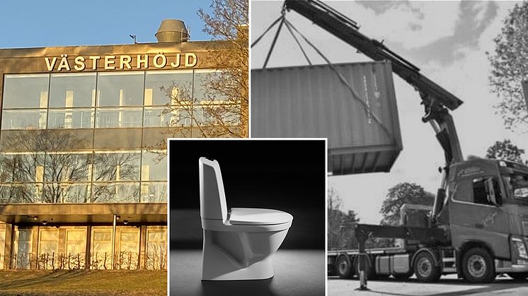 Samarbete för återbruk av Gustavsbergs badrumsprodukter i Skövde