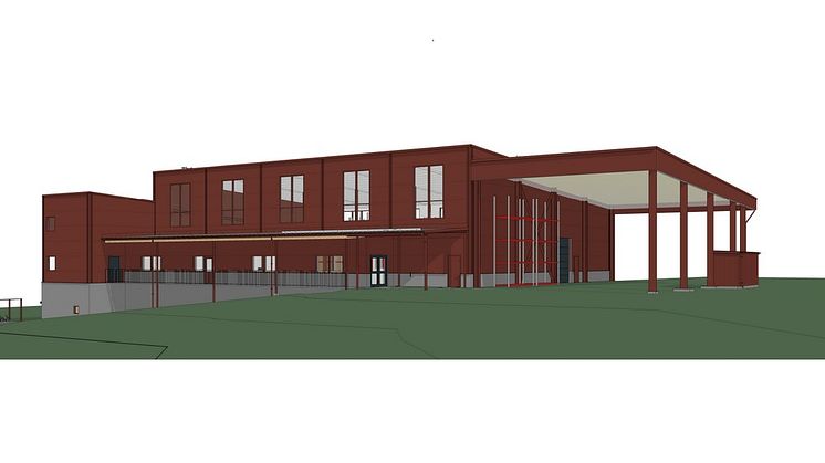 ‍Skissbild: Ritningen Arkitektbyrå