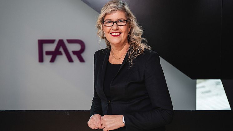 Karin Apelman lämnar uppdraget som generalsekreterare och vd i FAR i juni 2026. Foto: Felicia Yllenius
