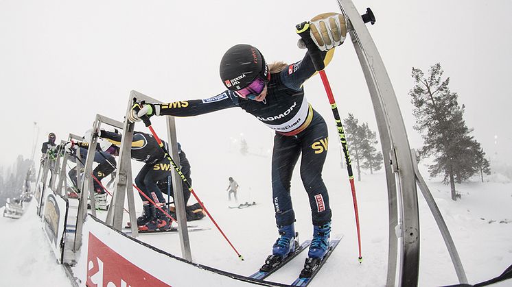 Sandra Näslund har drabbats av en ny skada efter urkörningen i Val Thorens. Foto: Simon Broberg