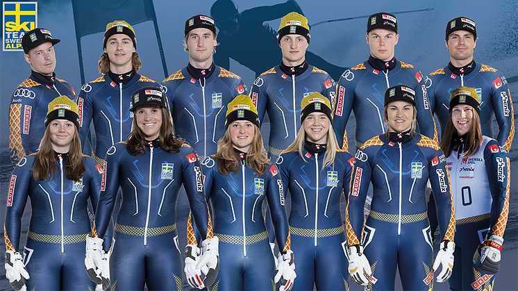 Ski Team Sweden Alpine tar sig an de sista tävlingarna med svenskt deltagande inför VM. Foto (porträtt): Dan Kullberg