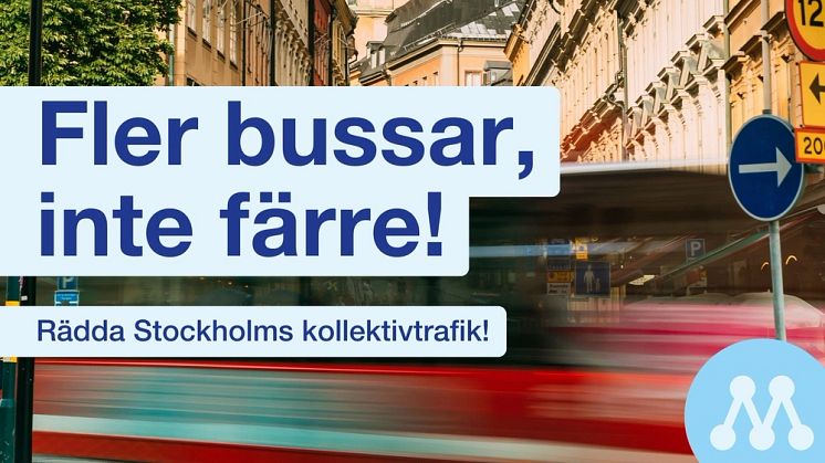 I dag försvinner 1 av 6 bussar i Stockholms innerstad