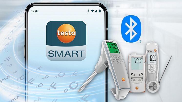 Nya uppkopplade livsmedelsinstrument från Testo