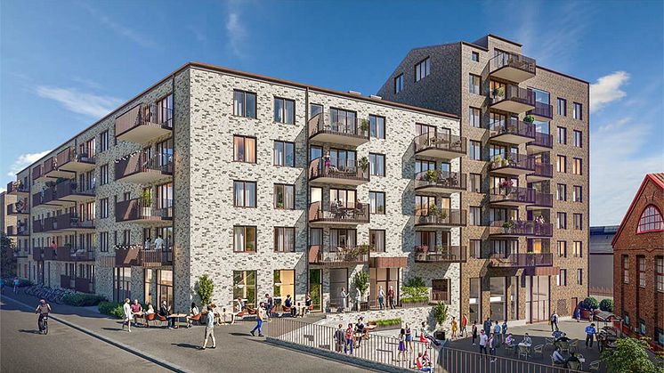 Tre nya hyresgäster till Magnolias bostadsprojekt, Linneförrådet och Linnefabriken, i Majorna, Göteborg