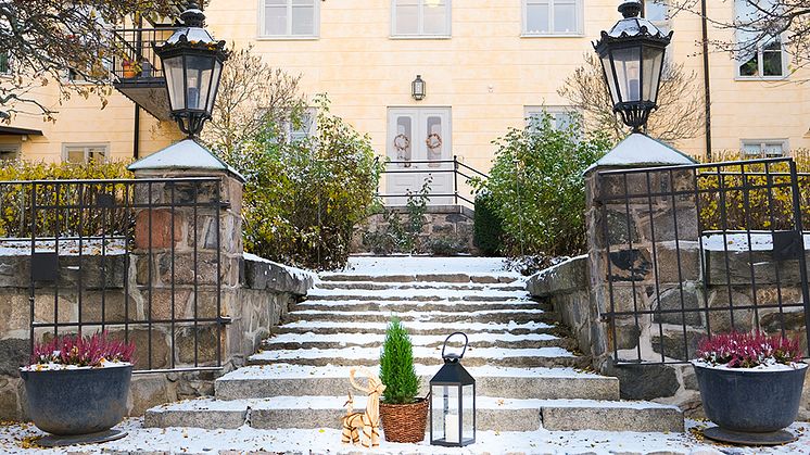 Innergården vid residenset i Falun.