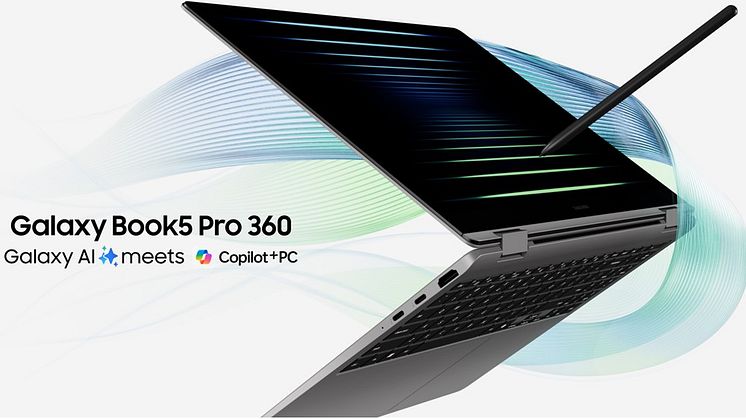 Omfavn AI med Galaxy Book5 Pro 360: Den første i Samsungs serie af nye kraftfulde AI-pc'er