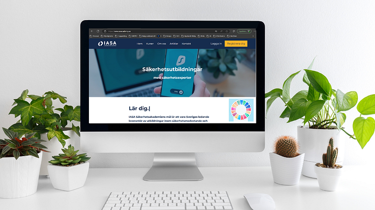 IASA Säkerhetsakademiens digitala utbildningsplattform och FNs globala hållbarhetsmål