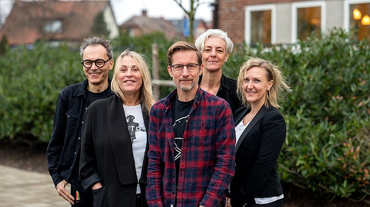 Från vänster: Johan Lind, Petra Alvén, Olle Strömbeck, Maria Söderling och Emelie Friberg